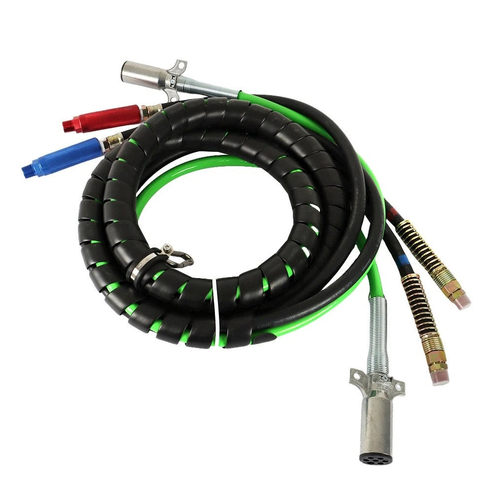 3 in 1 12ft ABS & Air Line Hose Wrap for Semi Truck Trailer