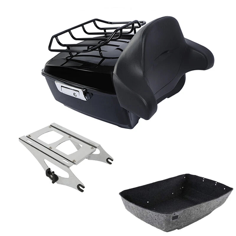 Trunk Backrest Mount Rack for Harley Touring Road King Glide (2014–2026)