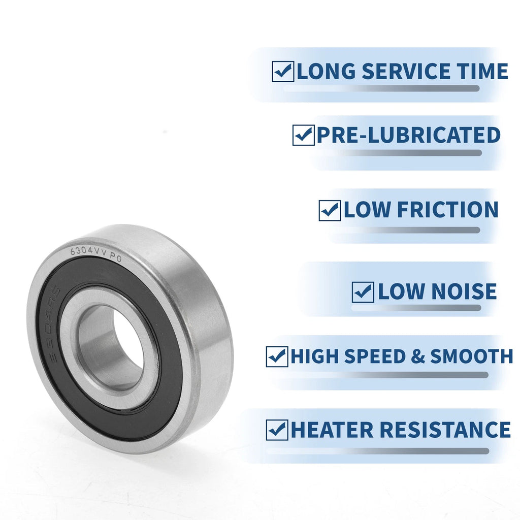 6304VV Deep Groove Ball Bearing for Scooter Skateboard (20x52x15mm)