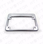 Chrome Motorcycle License Plate Frame for Honda Yamaha Harley