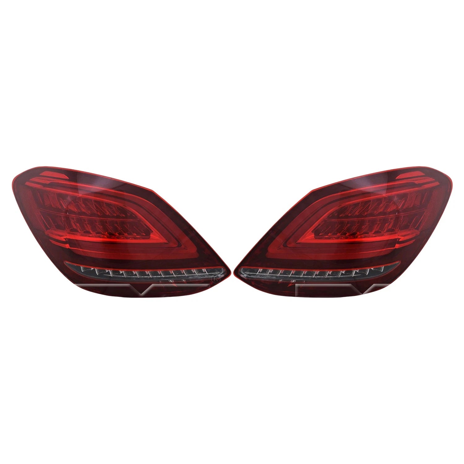 Set of 2 TYC Tail Light Lamp Assembly for W205 C300 C43 C63 AMG S Sedan