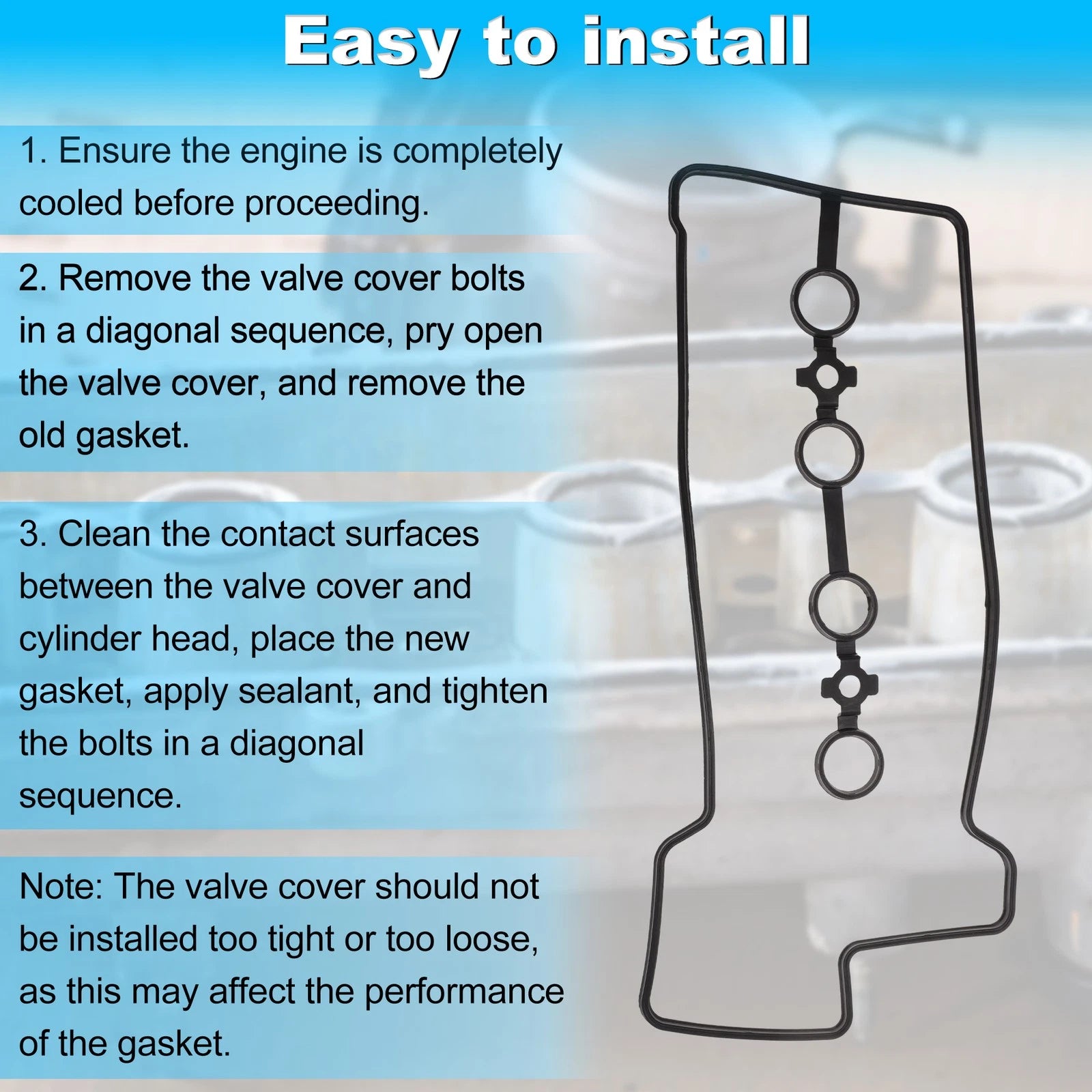 Valve Cover Gasket for Toyota Vios (2002–2008) NBR