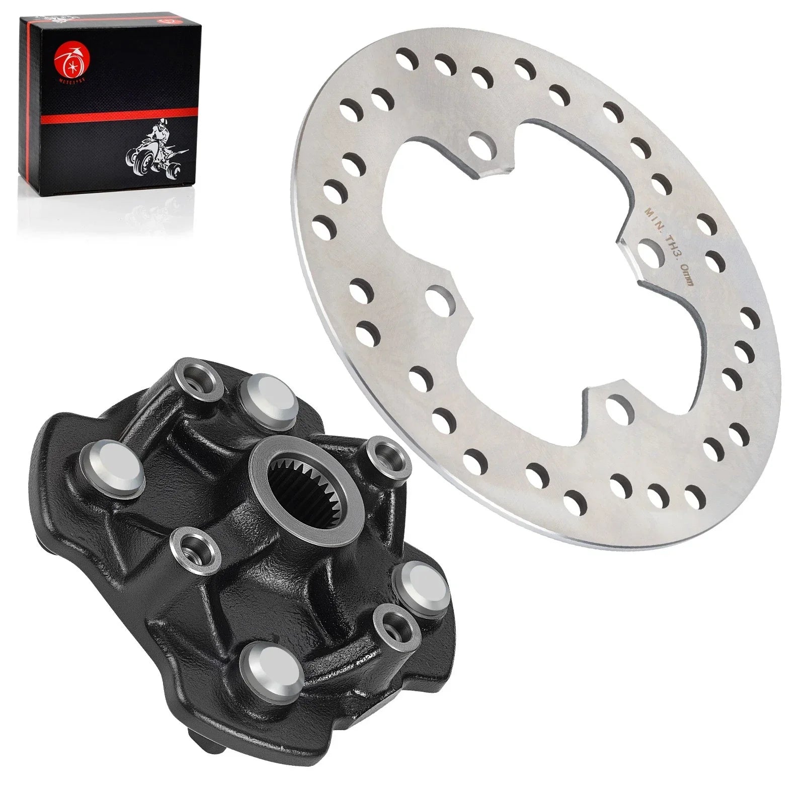 Wheel Hub Brake Disc Front LH/RH for Honda Rancher 420 Foreman 500 (2005–2014)