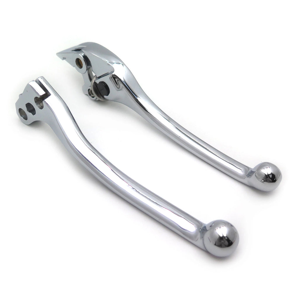 Chrome Brake & Clutch Hand Lever Controls Set L&R for Honda VTX1300 (2003–2008)