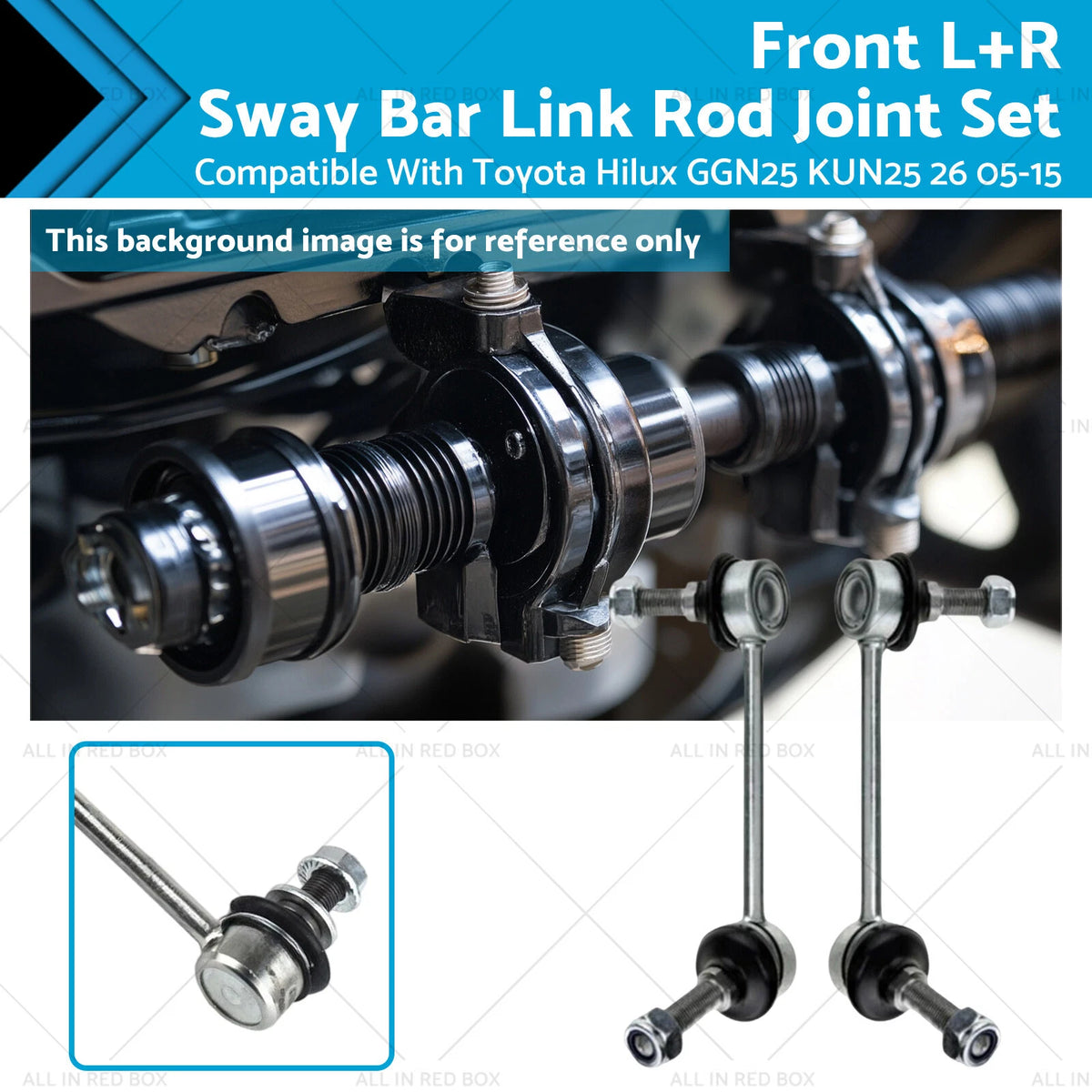 Sway Bar Link Rod Joint Set of 2 for Hilux GGN25 KUN25 KUN26 (2005–2015)