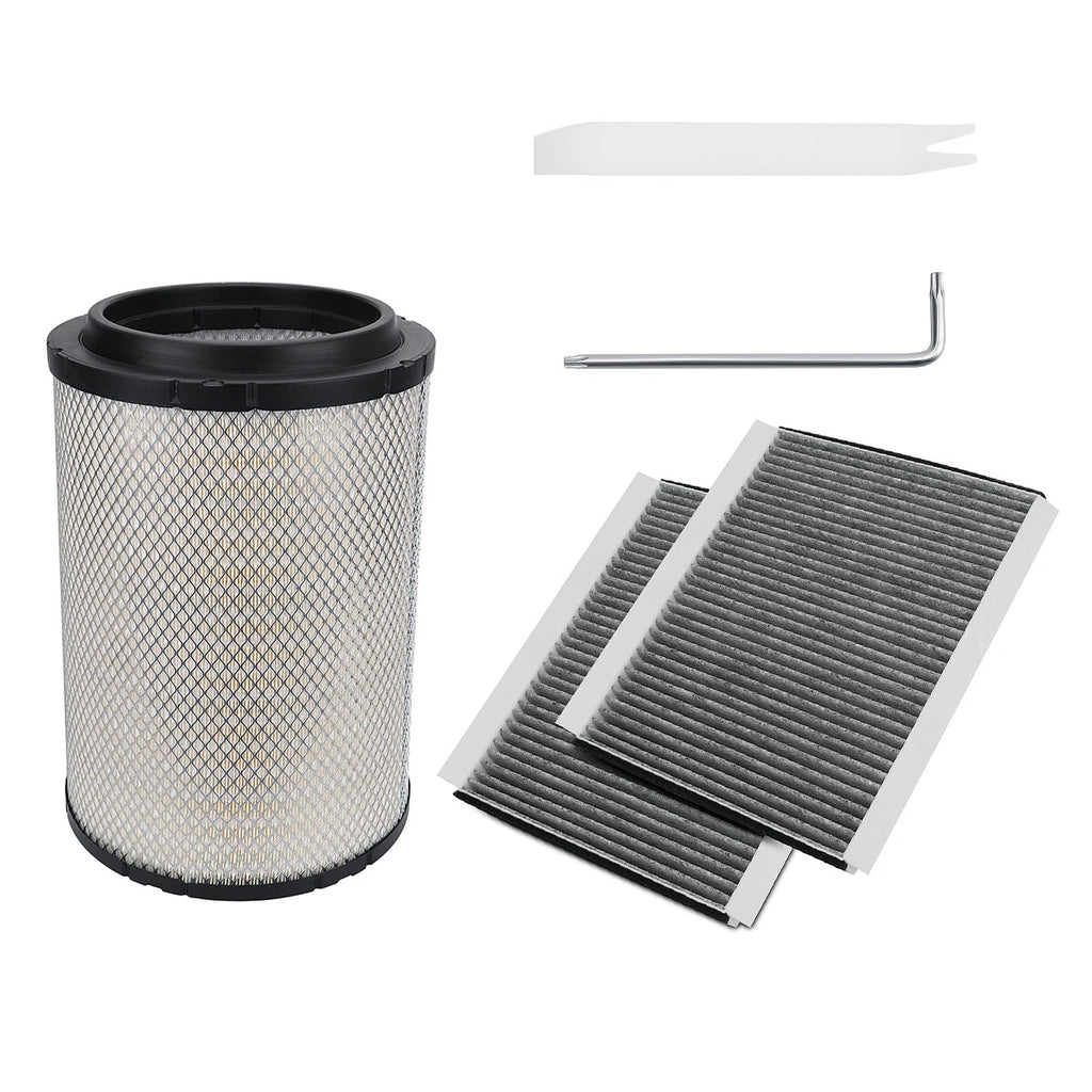 Set of 2 Engine Air Filters & Cabin Filters for Volvo Trucks (AF26163M, AF26405, AF26472M)
