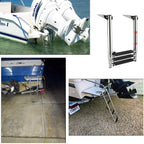 3-Step Stainless Steel Telescoping Boat Ladder for Pool Use