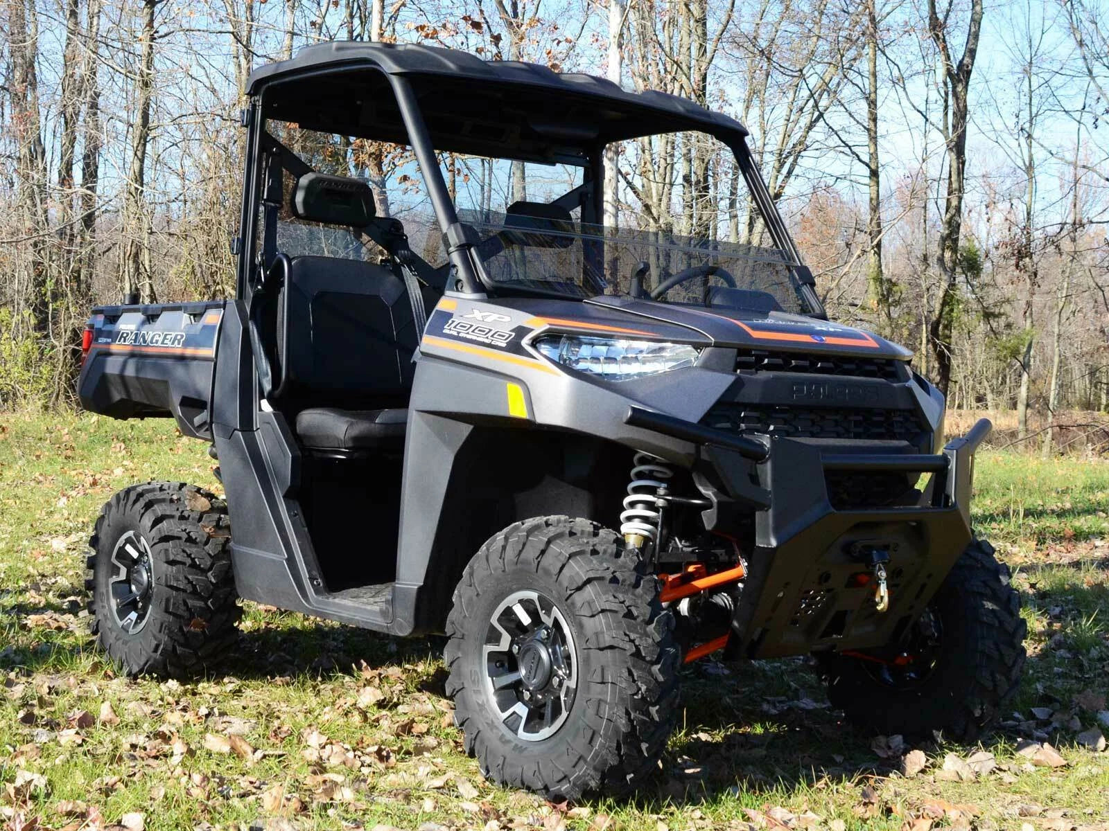 Dark Tinted Half Windshield for Polaris Ranger Fullsize XP 570 (2015-2016)