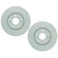 Set of 2 Bosch QuietCast Front Disc Brake Rotors for Hyundai Kia (300mm)