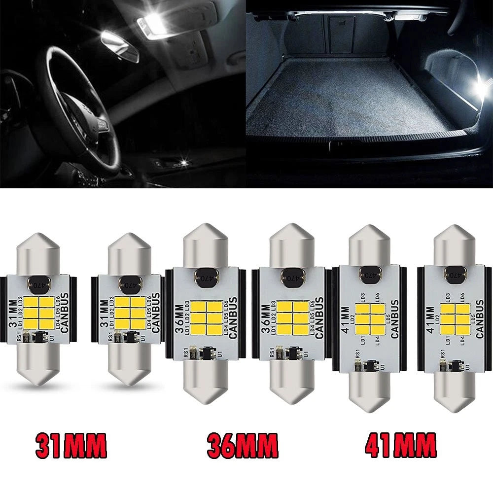 AUX 31MM/36MM/41MM LED Interior Dome Light Bulb for Honda Nissan (H)