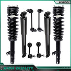 Set of 4 Quick Struts Shocks Sway Bar Links for Ford Fusion Milan (2006–2009)
