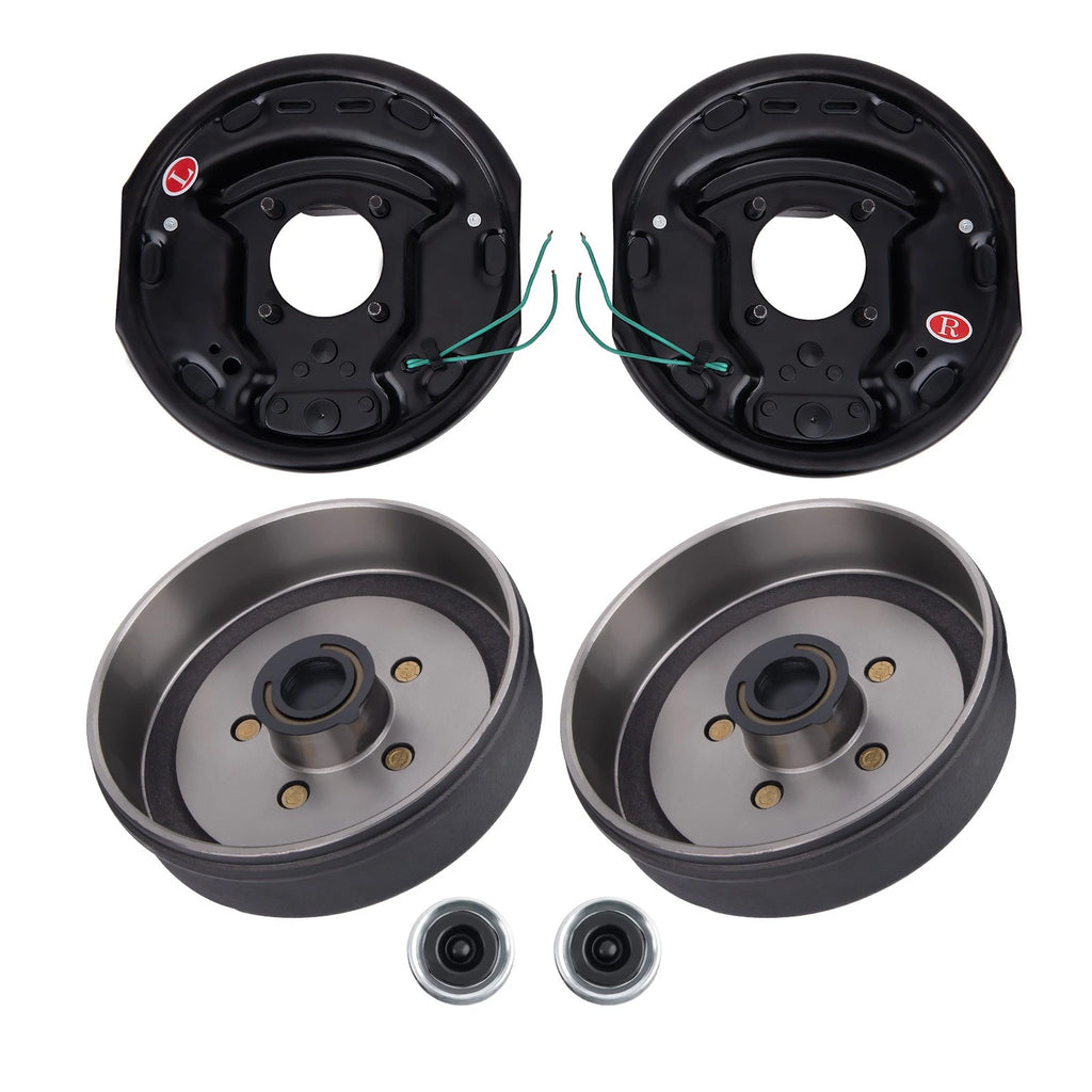2 Pcs Trailer 5 on 4.5 Hub Drum Brake Kit for 3500 lbs (2012–2015)