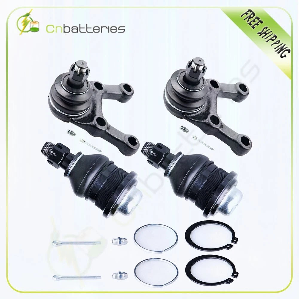 Set of 4 Front Upper Lower Ball Joints for Mitsubishi Montero (1983–1991)