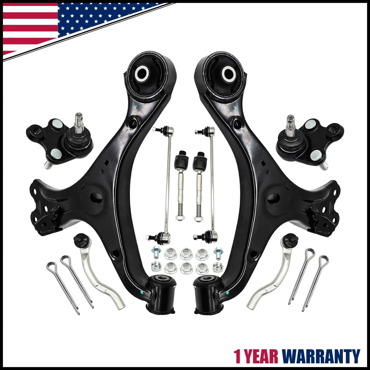 Set of 2 Front Lower Control Arms for Honda Civic Acura ILX (2012–2015)