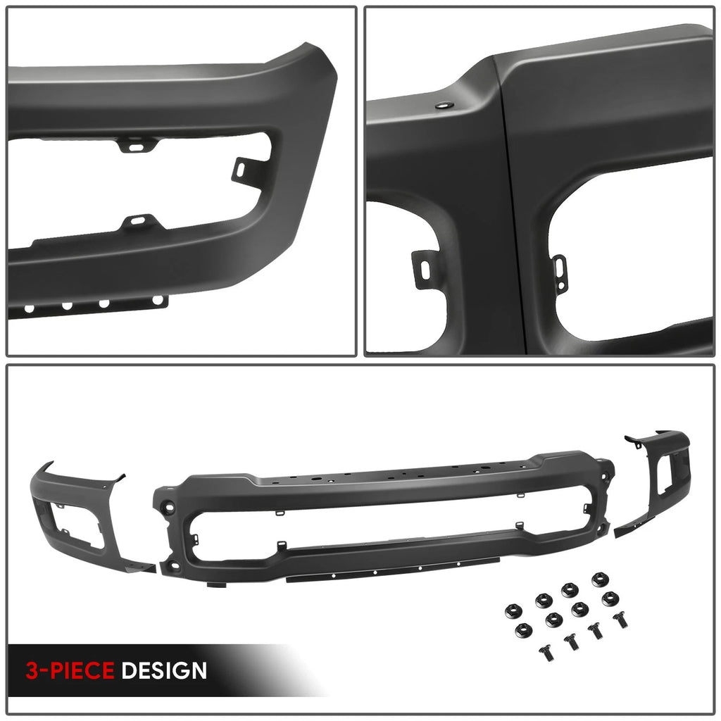 Front Bumper Face Bar for Ford F-250 F-350 SD (2023–2026) w/ Fog Light Holes