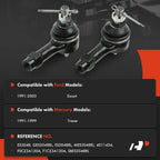 2X Front Outer Tie Rod Ends for Ford Escort (1991-2003) Mercury Tracer