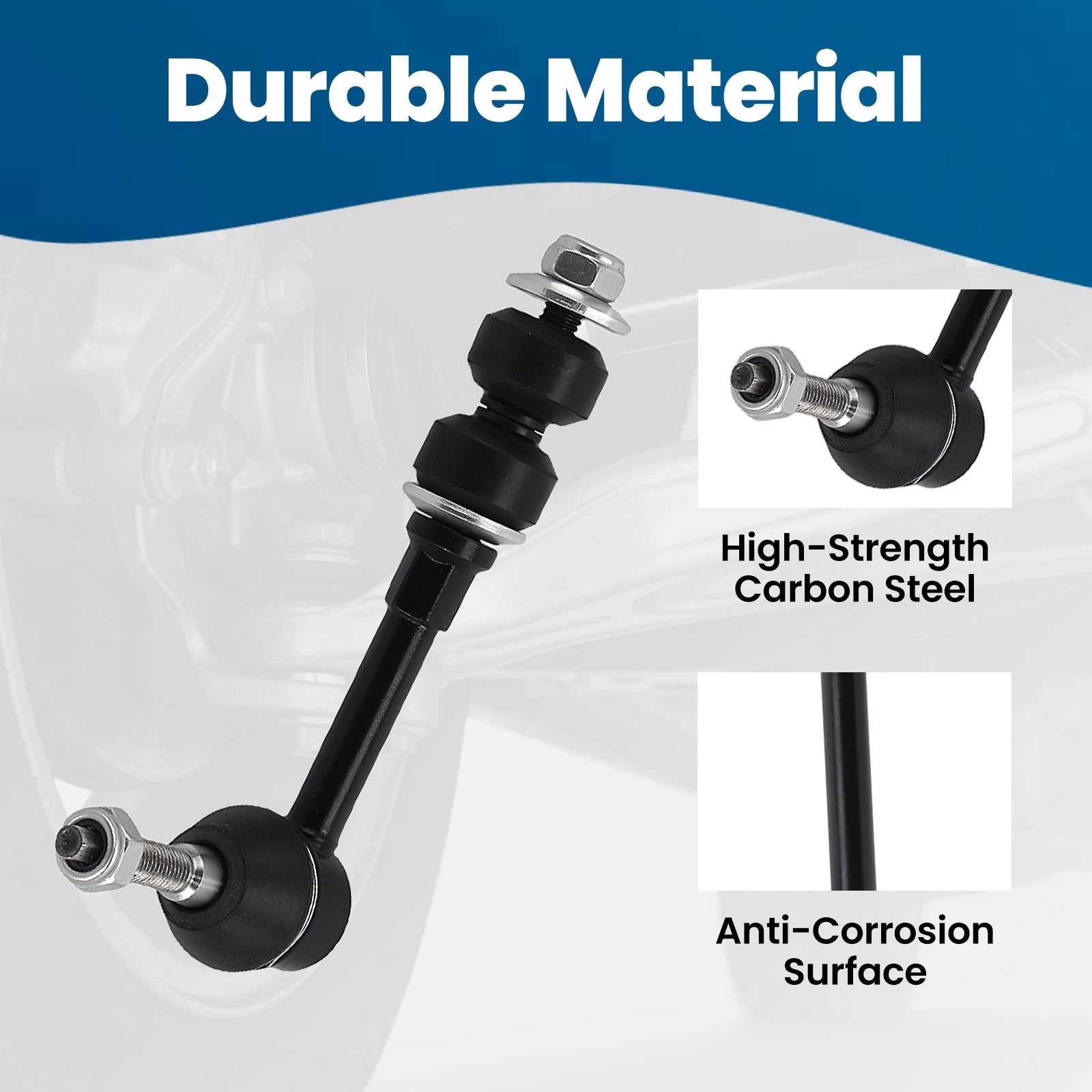 Front Sway Stabilizer Bar End Links for Dodge Ram 2500 3500 (2003-2005)