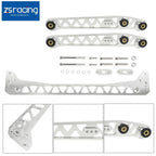 Silver Billet Rear Lower Control Arm & Subframe Brace for Honda Civic EK