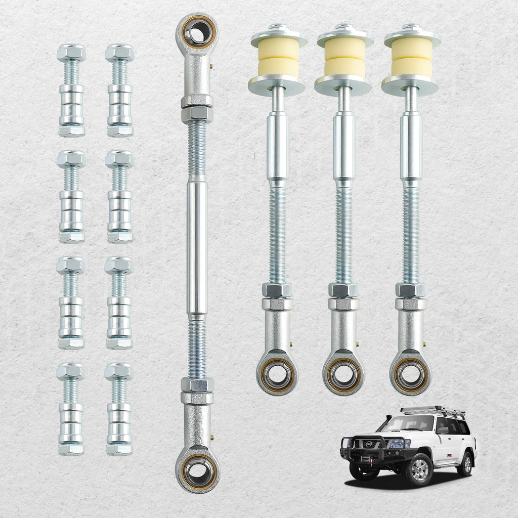 Set of 4 Adjustable Sway Bar Links for Nissan Patrol GU Y61 (2000–2023)