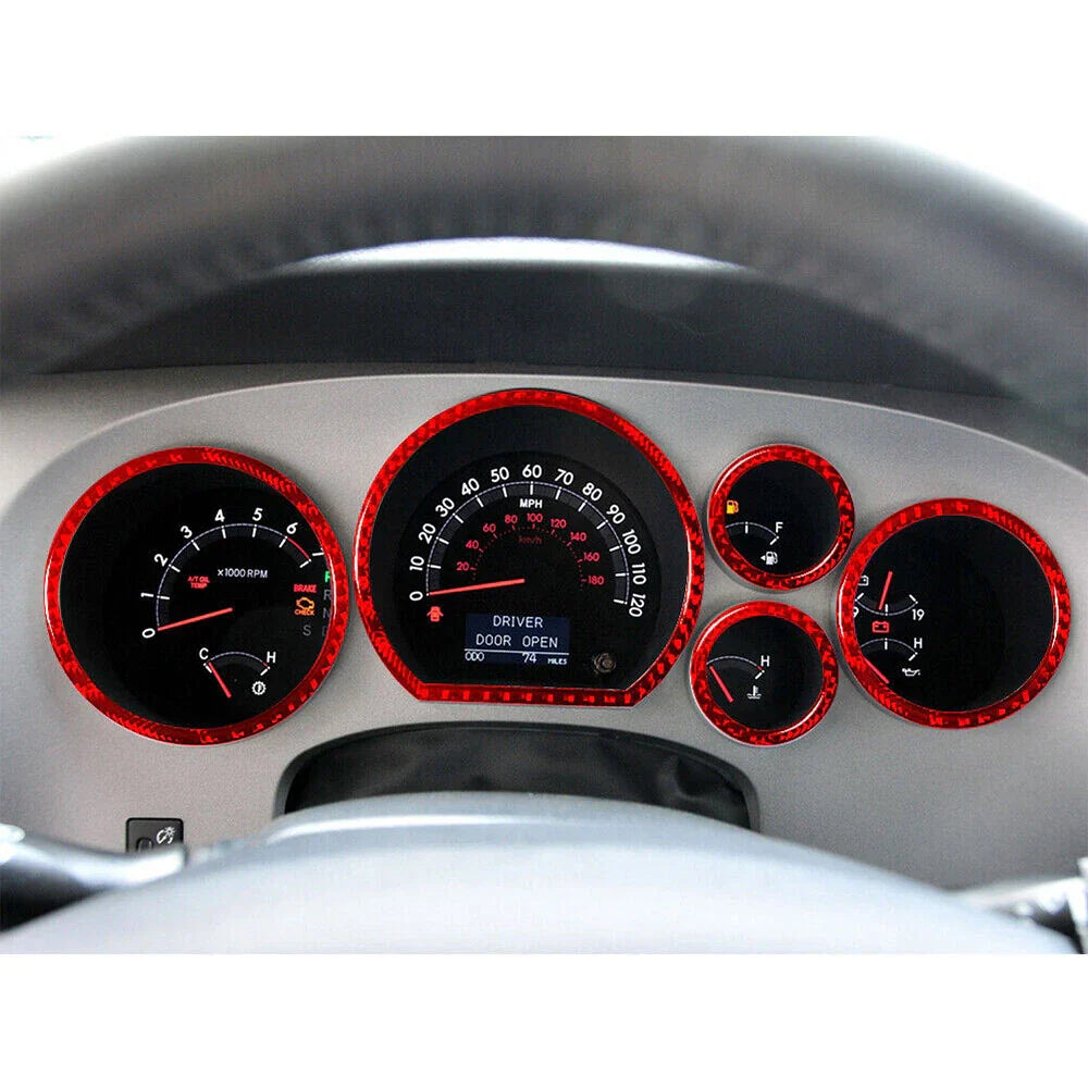 Carbon Fiber Speedometer Accent Cover Trim for Toyota Tundra (2007-2013)