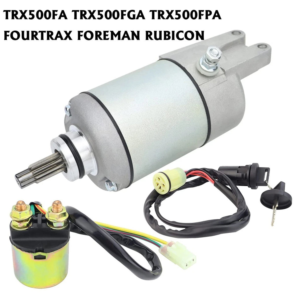 Starter Relay & Ignition Switch for Honda Foreman Rubicon TRX500FA (2001–2014)