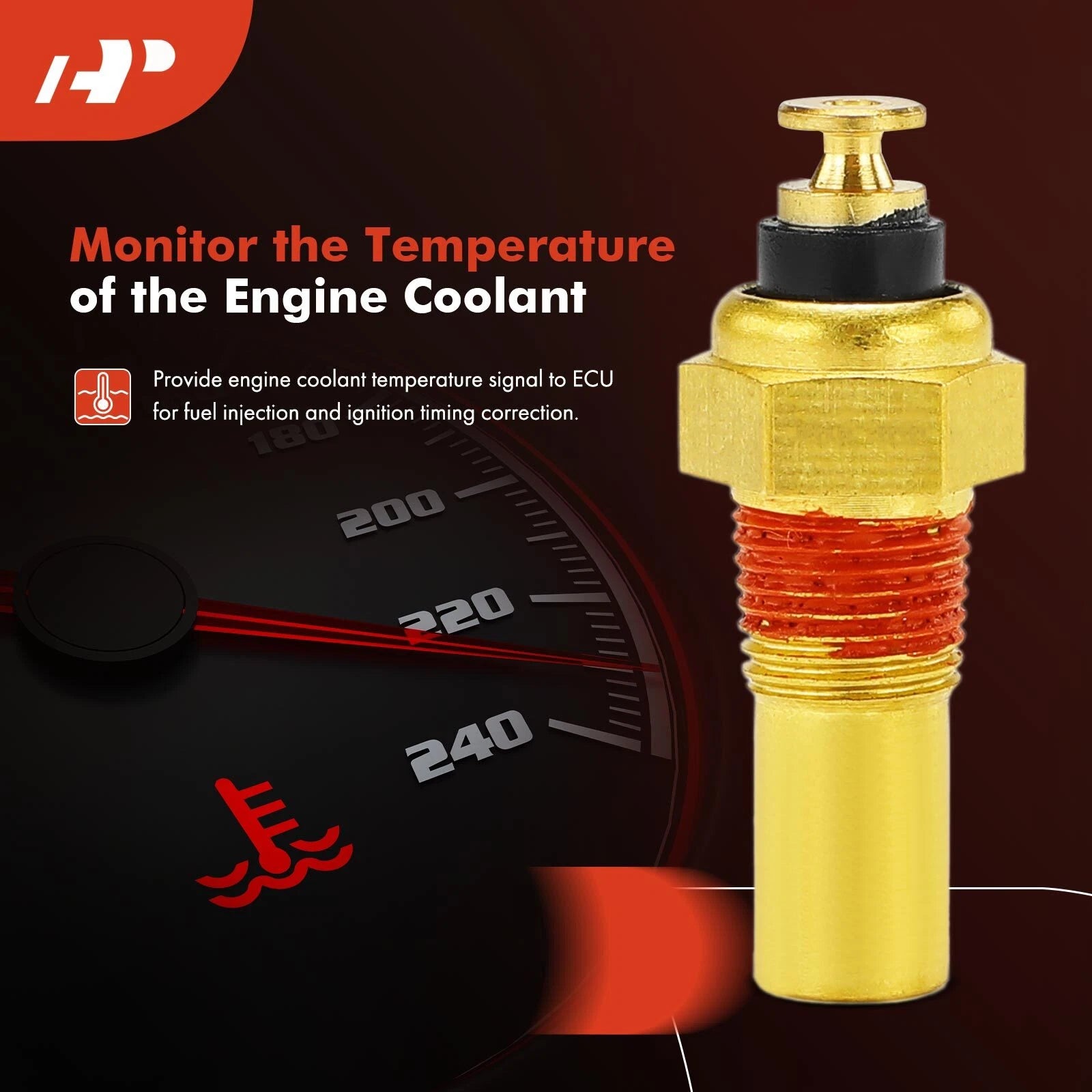 Engine Coolant Temperature Sender for Chevrolet Aveo Isuzu (2004-2011)