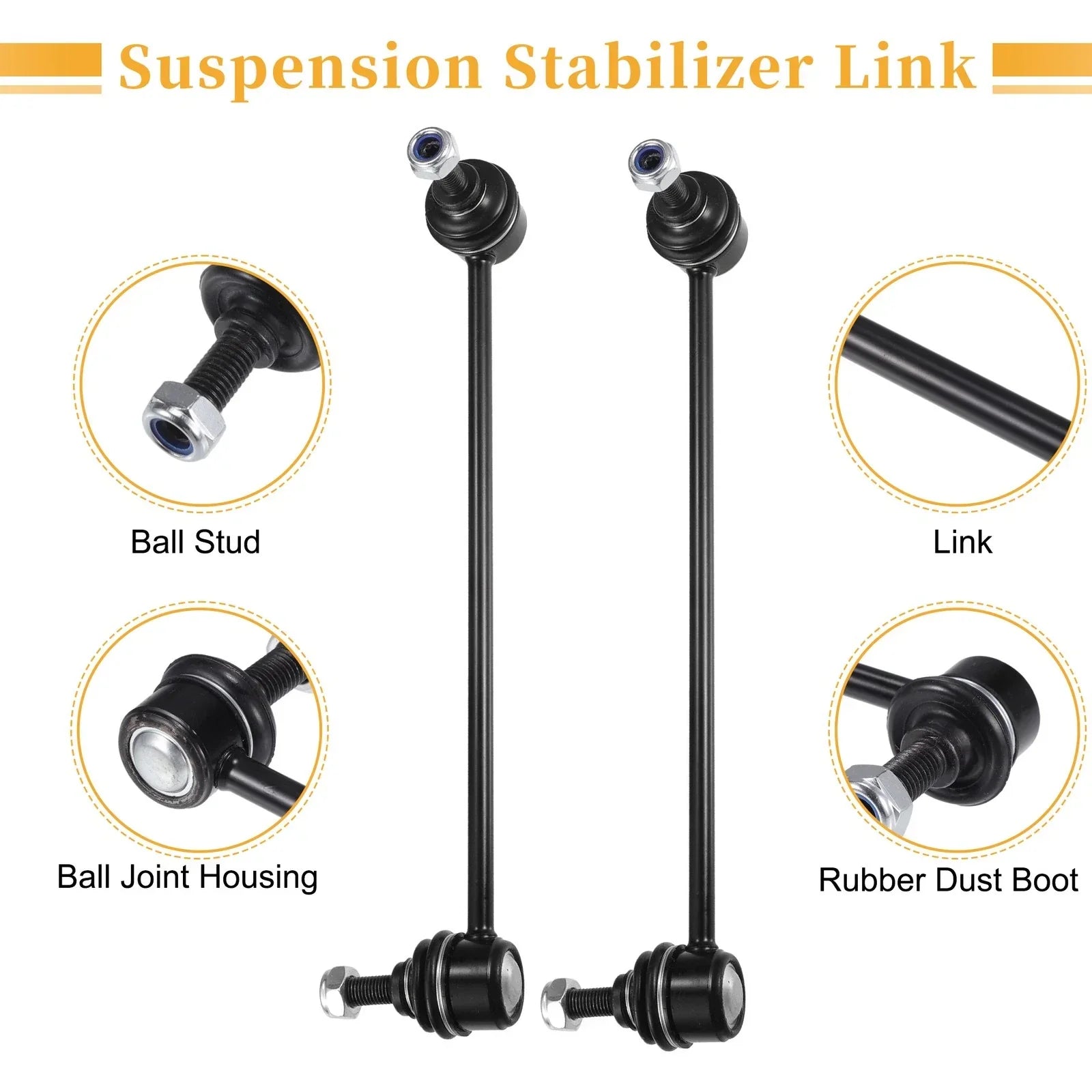 2 x Front Stabilizer Sway Bar Links for Mercedes-Benz C230 C240 C280 C320