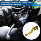 Adjustable Short Brake Clutch Levers for Suzuki GSX-8R (2022–2023) - Gold Tone