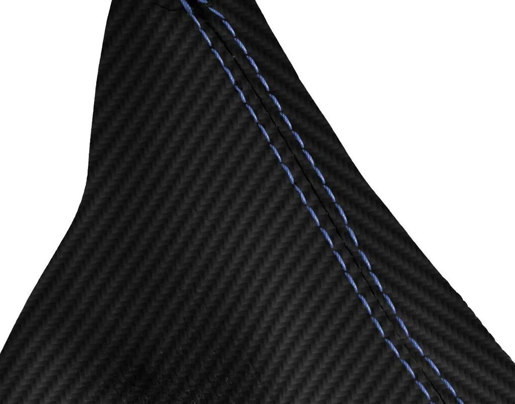 E Brake Boot for Ford Mustang (1994–2004) Carbon Fiber Blue Stitch