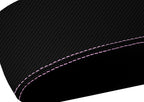 Center Console Armrest Cover for Audi Q5 (2018–2023) Carbon Fiber Pink Stitch
