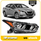 Right Side Halogen Headlight Assembly for Nissan Versa (2020–2024)