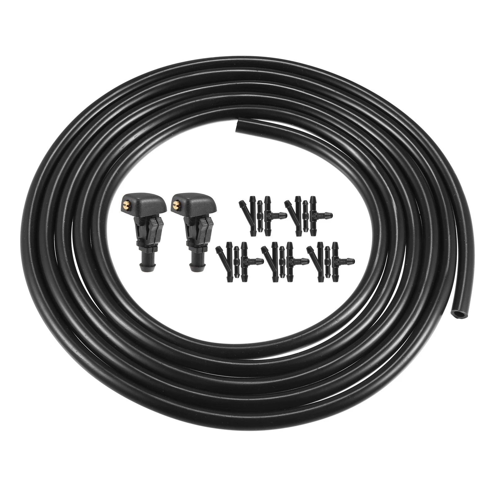2X Windshield Washer Nozzle with 2.5m Hose Kit for Ford F150 (2004–2013) 3W7Z17603AA