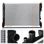 Aluminum OE Style Radiator for Ford Escape/Mazda Tribute (2008–2012) DPI-13041