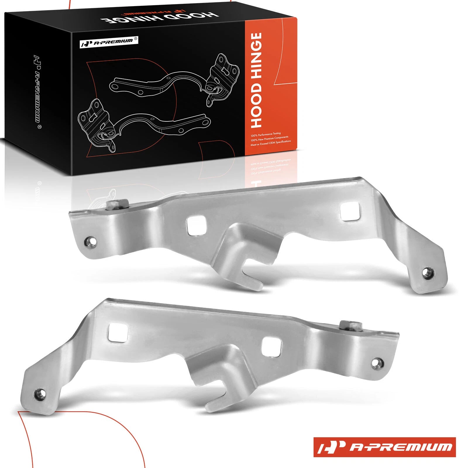 2X Hood Hinges for Chevy Malibu (2008–2012)
