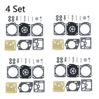 Set of 4 Carburetor Carb Kits for Husqvarna K750 K760 (506410003 506410004 RB-177)