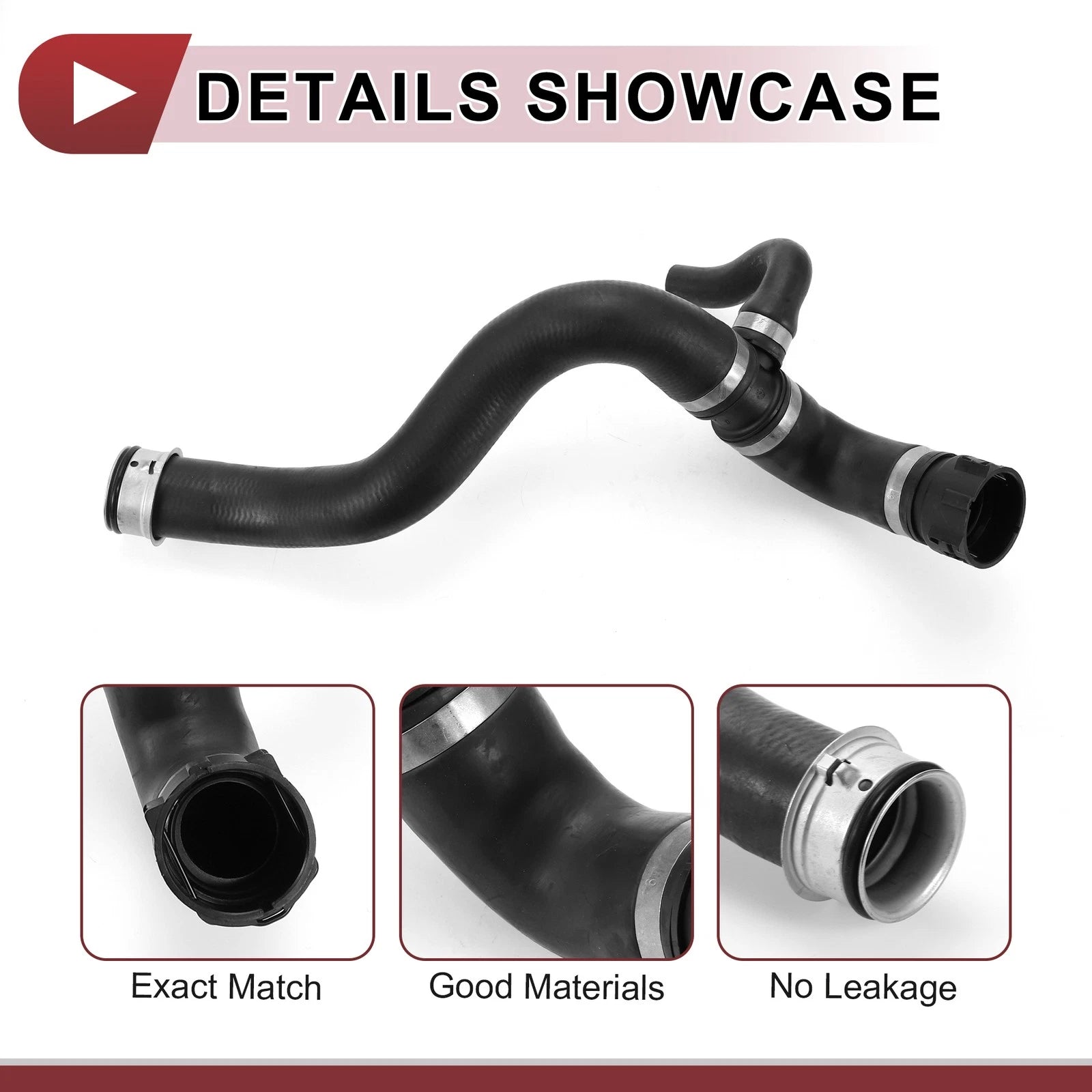 Radiator Coolant Hose for Mercedes-Benz GL450 (2015–2016) No.A1665008675 Rubber