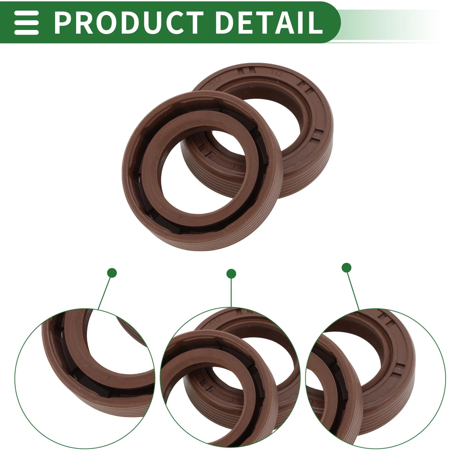 Set of 5 Oil Seal FKM Rubber 25x40x10mm for Various Models 