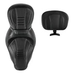 Black Driver Passenger Seats & Rider Pad for Harley Street Road Glide (09-23)