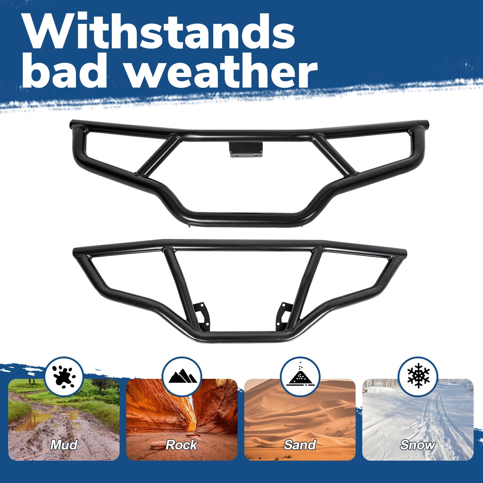 Front & Rear Brush Guard Bumper Set for Polaris Sportsman 570 EPS SP (2016–2020)