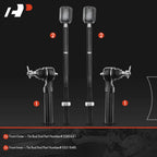 Set of 4 Front Inner & Outer Tie Rod Ends for Ford Mustang (1994–2004)