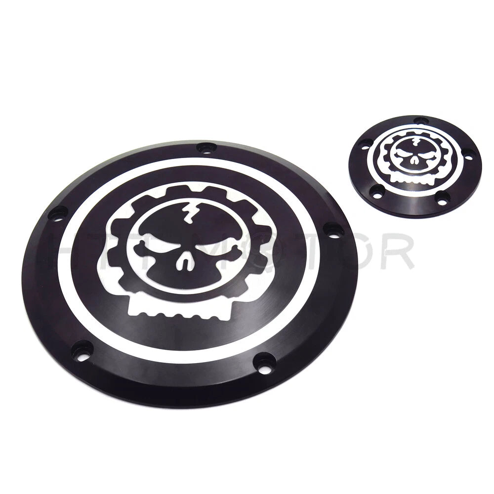 Gear Skull Derby Timer Cover for Harley Dyna Sportster XL 883 1200 (2004–2023)