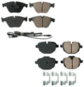 Set of 4 Akebono EURO Ceramic Disc Brake Pads for BMW F10 535i xDrive (2011–2016)