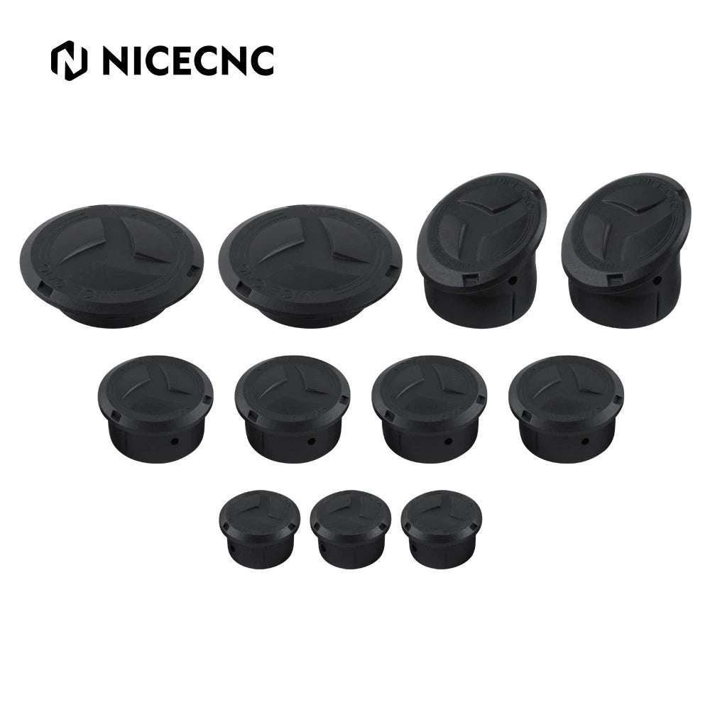 Set of 2 Rear Rack Tool Bag Frame Hole Cover Plugs for BMW R1200GS R1250GS (2016–2022)