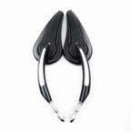 Black Side Racing Mirrors for Harley All Models (Softail, Touring, Street S)