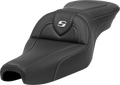 SADDLEMEN Roadsofa Seat for Harley Davidson (2004–2022) - Carbon Fiber - XL