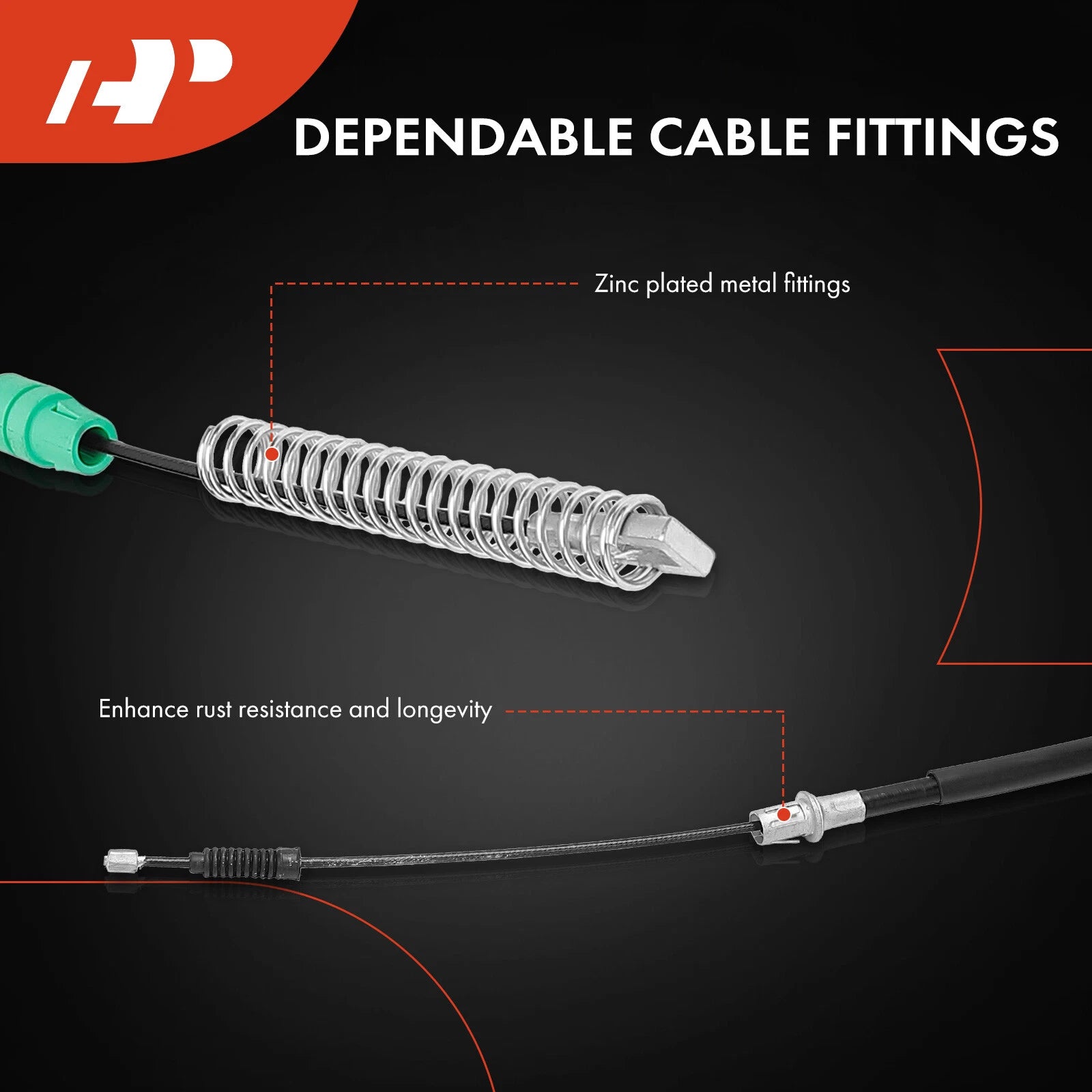 Rear Left Parking Brake Cable for GMC Sierra 1500, Chevrolet Silverado