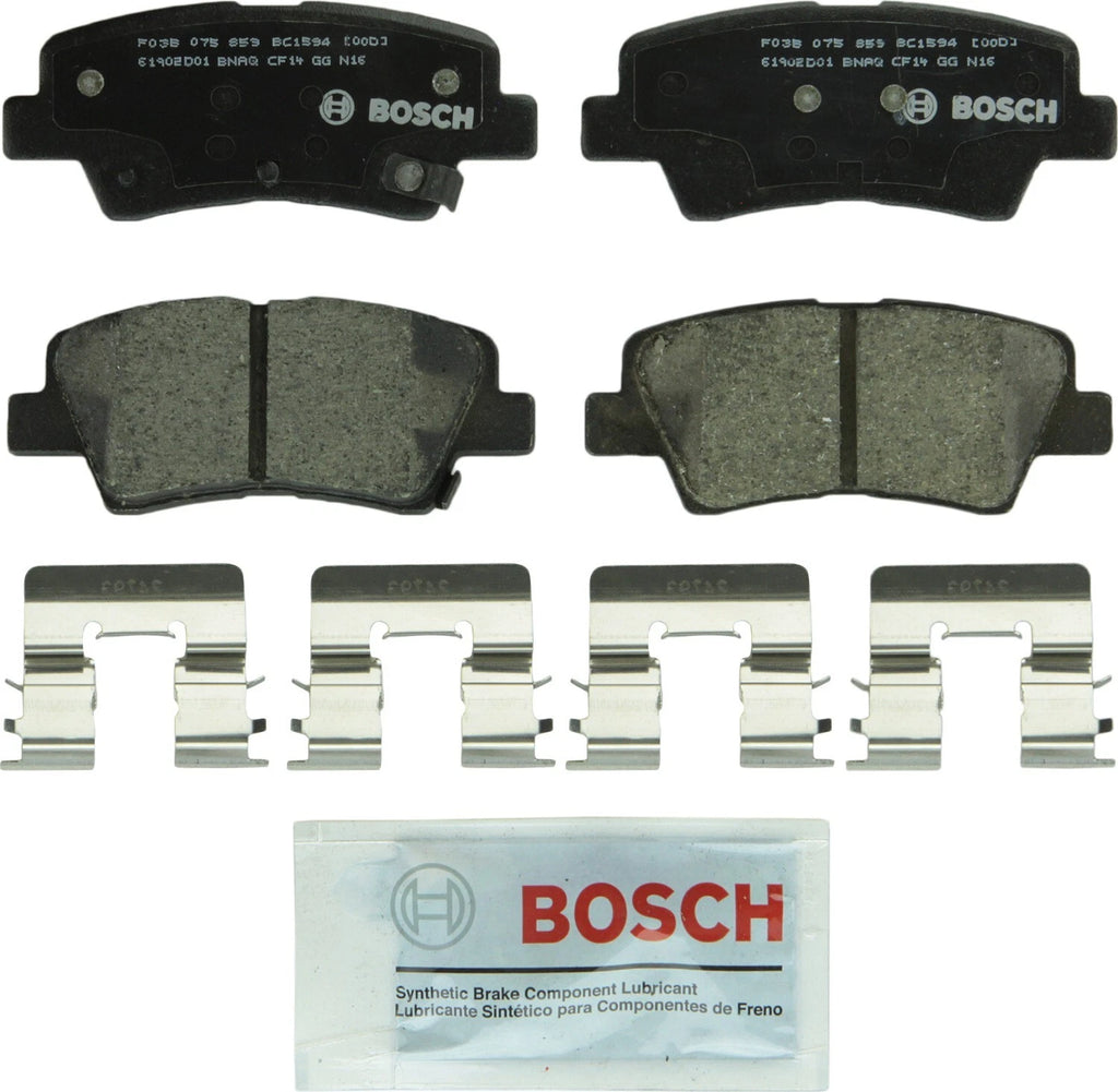 Rear Brake Kit 262mm Drilled Rotors & Bosch Ceramic Pads for Elantra GT (2013–2018)