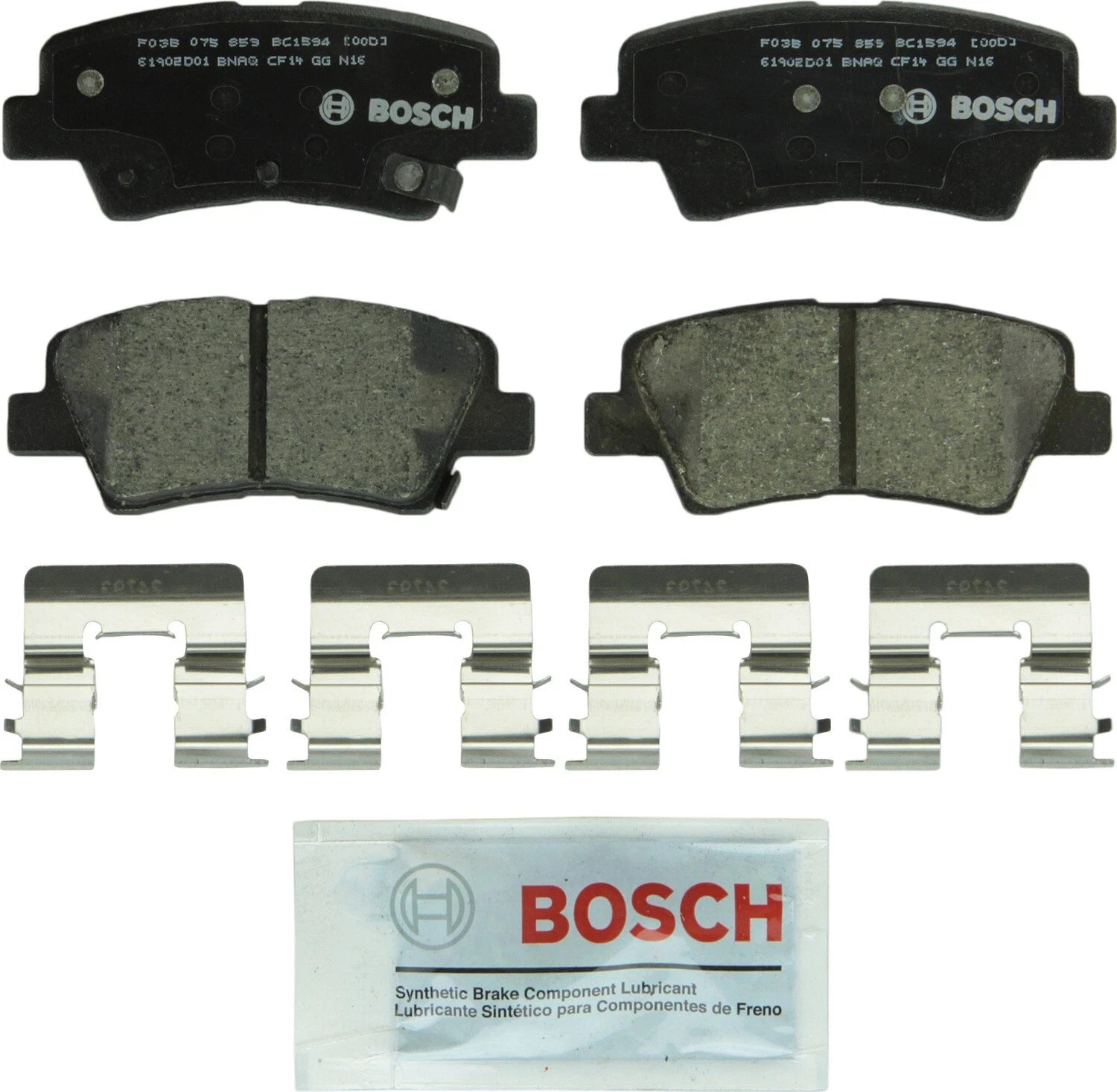 Rear Brake Kit 262mm Drilled Rotors & Bosch Ceramic Pads for Elantra GT (2013–2018)