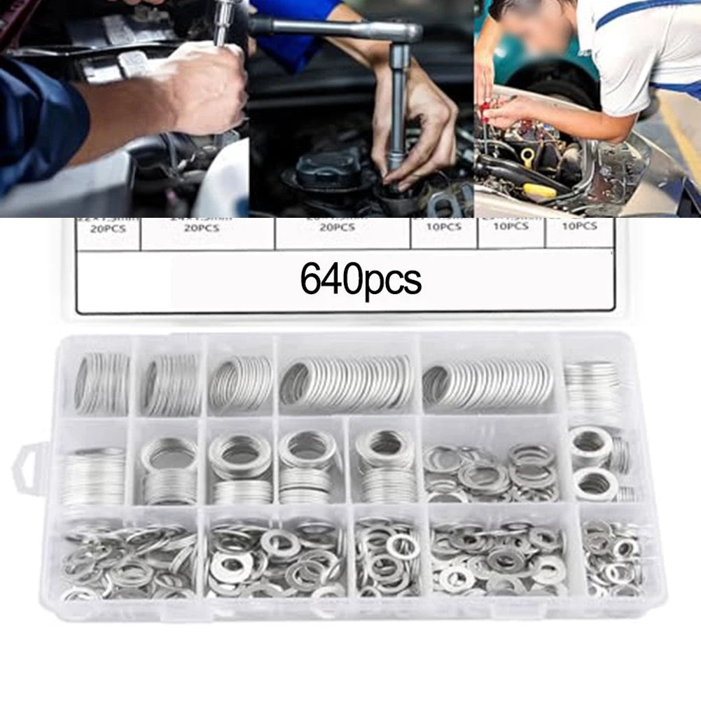 Sealing Ring Assortment 640pcs for Industrial and Marine Use