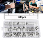 Sealing Ring Assortment 640pcs for Industrial and Marine Use